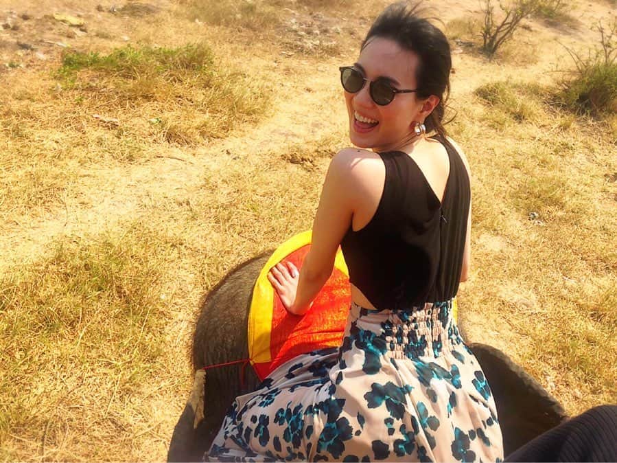 のインスタグラム：「Thaiに来ています🇹🇭 5年ぶり。 象さんに乗るのも久しぶり🐘 #みゅう旅#タイ#Thai#タイ旅行#bangkok#バンコク#thailand#アユタヤ#Ayutthaya」