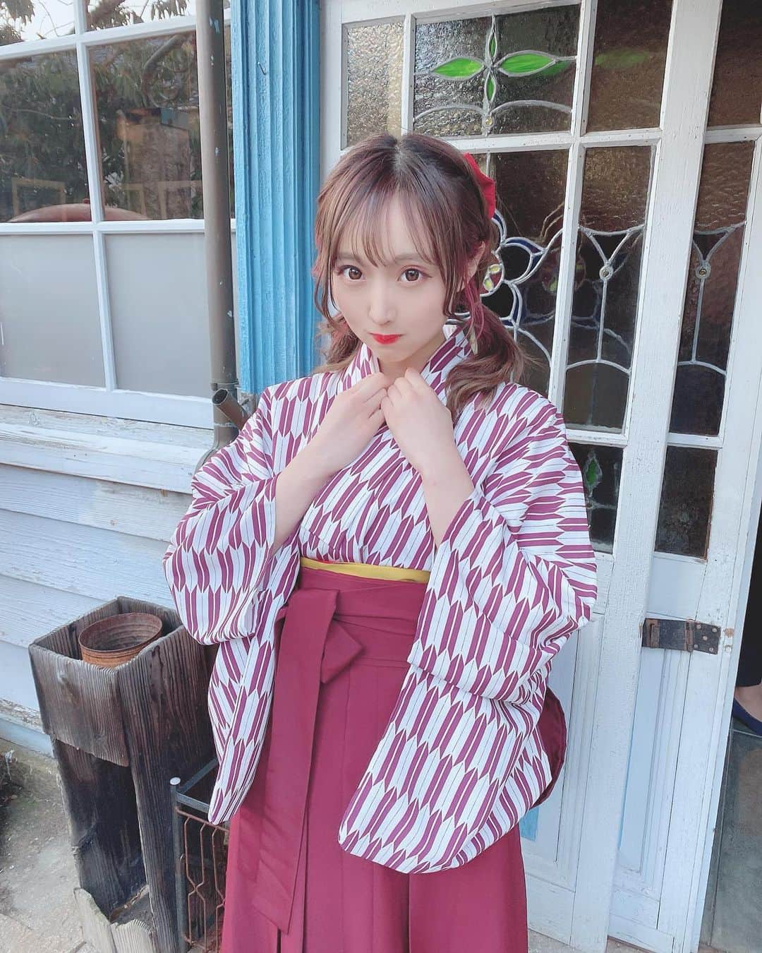 星野麻里愛さんのインスタグラム写真 星野麻里愛instagram 可愛い 大正時代 袴ヘア やがすり柄 やがすり 矢絣 恵那 岐阜 大正ロマン風 袴 はいからさんが通る劇場版前編 2月23日 22時37分 Maria Pink10