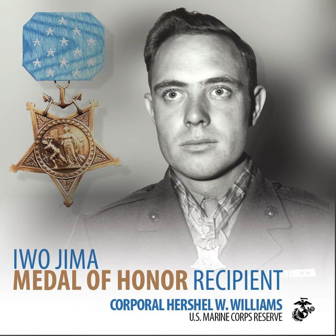 アメリカ海兵隊さんのインスタグラム写真 - (アメリカ海兵隊Instagram)「Beyond the Call of Duty  Before Cpl. Hershel “Woody” Williams shares his story on Monday, get to know him today because #WeAreIwo. Click the link in our bio.  #History #Marines #Military #MilitaryHistory #USMC #IwoJima75」2月24日 8時27分 - marines