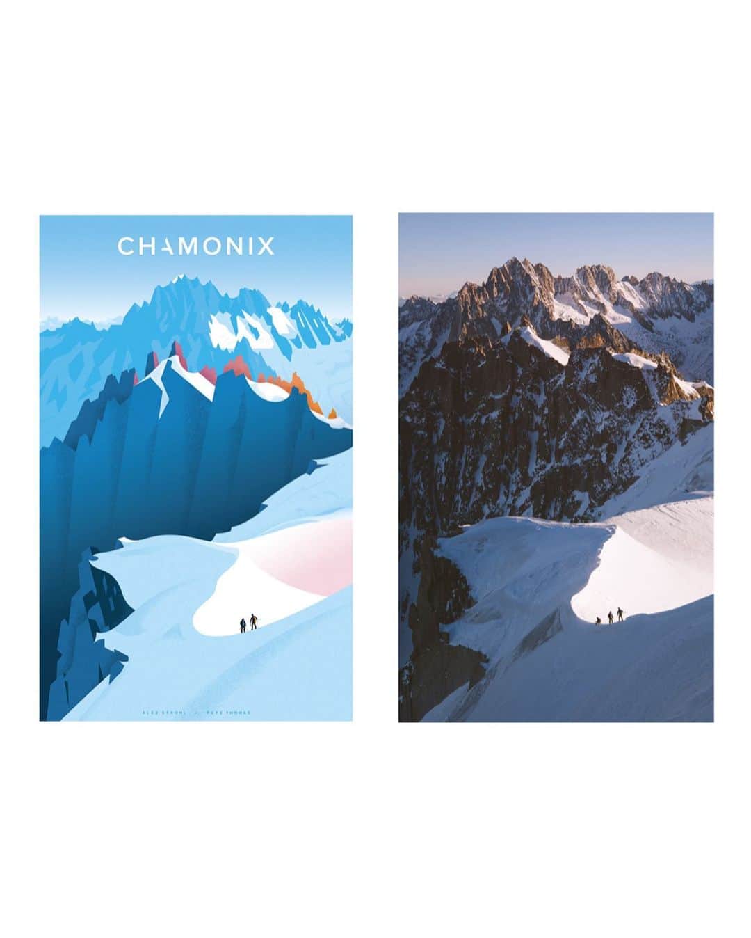 Alex Strohlさんのインスタグラム写真 - (Alex StrohlInstagram)「The limited edition Chamonix prints just got signed, embossed and numbered by Pete and I. Filled with gratitude to be able to put out tangible work into the world and hopefully your house/ office. There’s a few left on the site — alexstrohl.com/chamonix」2月24日 10時27分 - alexstrohl
