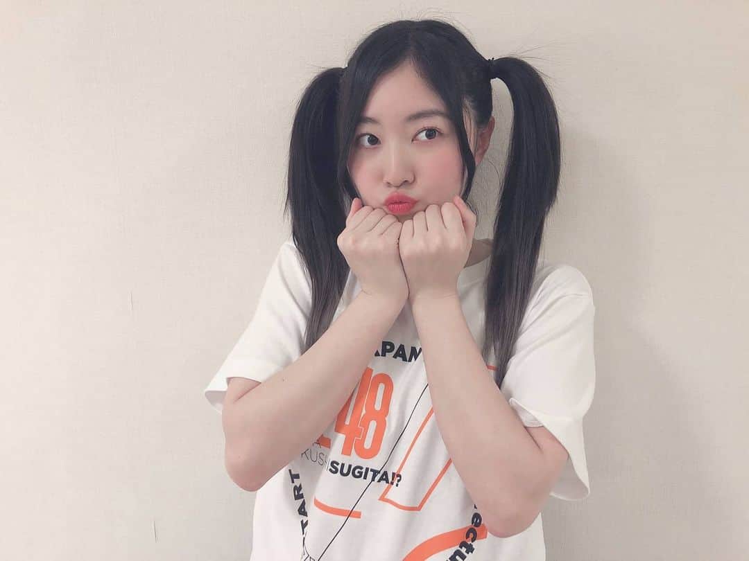 松井珠理奈のインスタグラム：「[February 24, 2020] — Matsui Jurina Twitter update.  Thank you very much Oita❤️ Ouchan and Ayuka's are so cute in twintail so I tried to blend in🤣 I won't do this type of twintail again…💦💦💦 #ツインテール (twintail)  eng trans by; arjurina.」