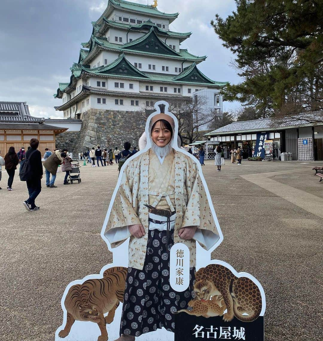 竹内由恵さんのインスタグラム写真 - (竹内由恵Instagram)「休日は日帰りで名古屋に。 小倉あんプレスサンドでモーニング。 あんこの甘みがコーヒーに合うなあ。  そして名古屋城。徳川家康なり。  #名古屋#喫茶リヨン#モーニング#めちゃくちゃ安かった✨」2月24日 22時51分 - yoshie0takeuchi