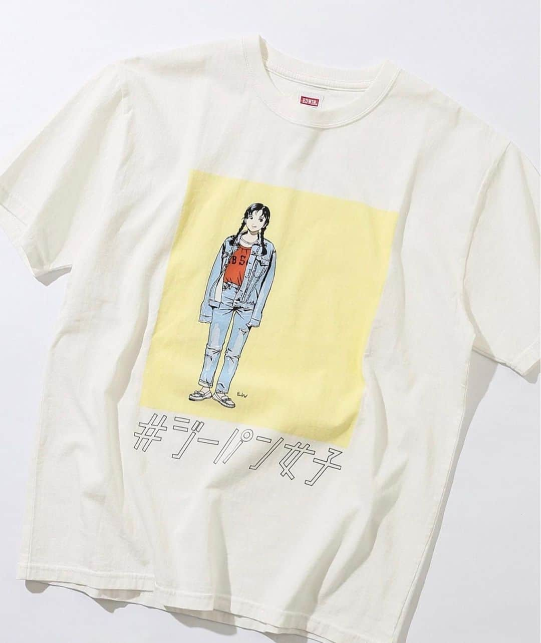 江口寿史さんのインスタグラム写真 - (江口寿史Instagram)「EDWIN×EGUCHI HISASHI #ジーパン女子 Ｔshirt. 11.March.2020 ON SALE. Please make a reservation online. ★ZOZOTOWN→JOURNALSTANDARD ★BAYCREW'S STORE relume」2月24日 15時37分 - eguchiworks