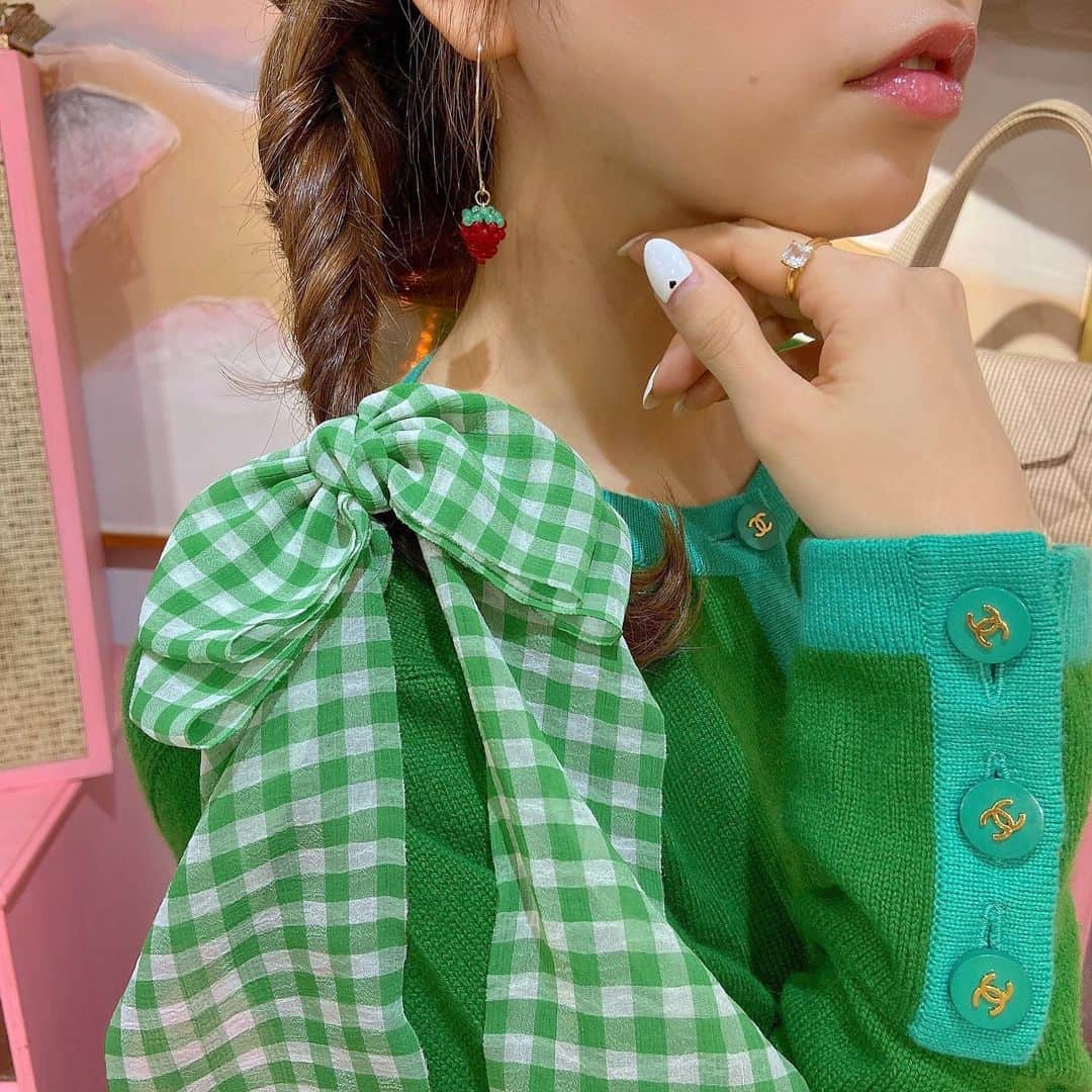 vintage Qooさんのインスタグラム写真 - (vintage QooInstagram)「🎀🍓 #vintageqoo #vintageqootokyo #green」2月24日 16時19分 - vintageqoo