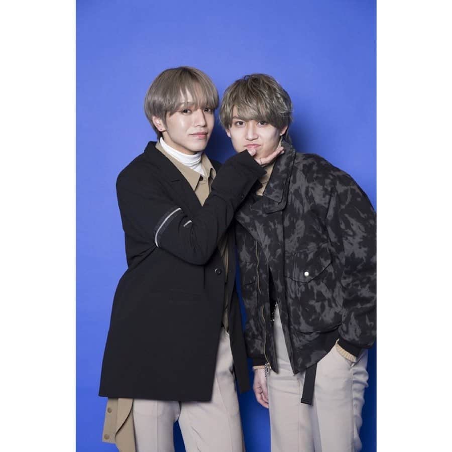 大平祥生のインスタグラム：「🍮 ruki and shosei besties 🥺 𖤐 200221 | the tv jp ♡´･ᴗ･`♡ #大平祥生 #ohirashosei #shoseiohira #JO1 #ジェイオーワン #produce101japan #日プ #produce101 #producejapan」