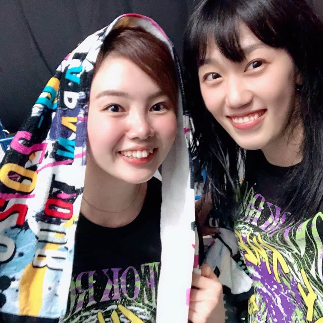 林有紀奈のインスタグラム：「こちらも随分前ですが。✨ 若葉がいるなら‼︎と、ダッシュで代々木へ向かいました😙❗️🚄 #声出して笑って跳ねて感動して#若葉に会えてほっとしました♪#同期#富山も気をつけてよ🥺🤝‼️」