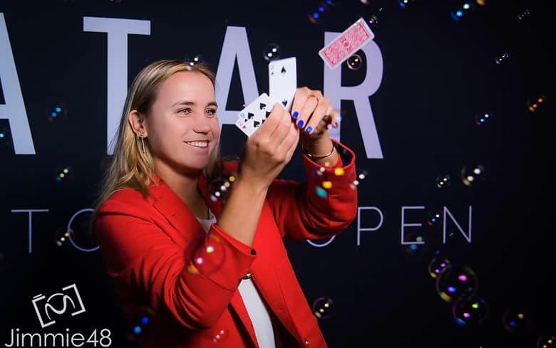 ソフィア・ケニンさんのインスタグラム写真 - (ソフィア・ケニンInstagram)「@qatartennis player’s party 😁」2月24日 17時28分 - sofia.kenin