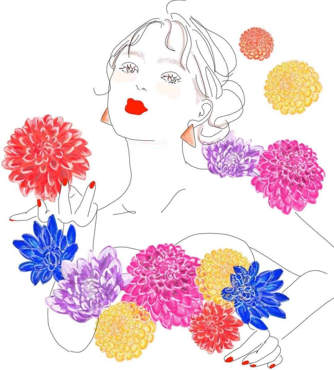 南夏希さんのインスタグラム写真 南夏希instagram Vividy Mmikaninagawa Zexy Illust Drawing Illustration Fashion ファッションイラスト おしゃれ イラスト イラストレーター Illustrator Iphone Art Design 落書き Illustrator 南夏希 目で