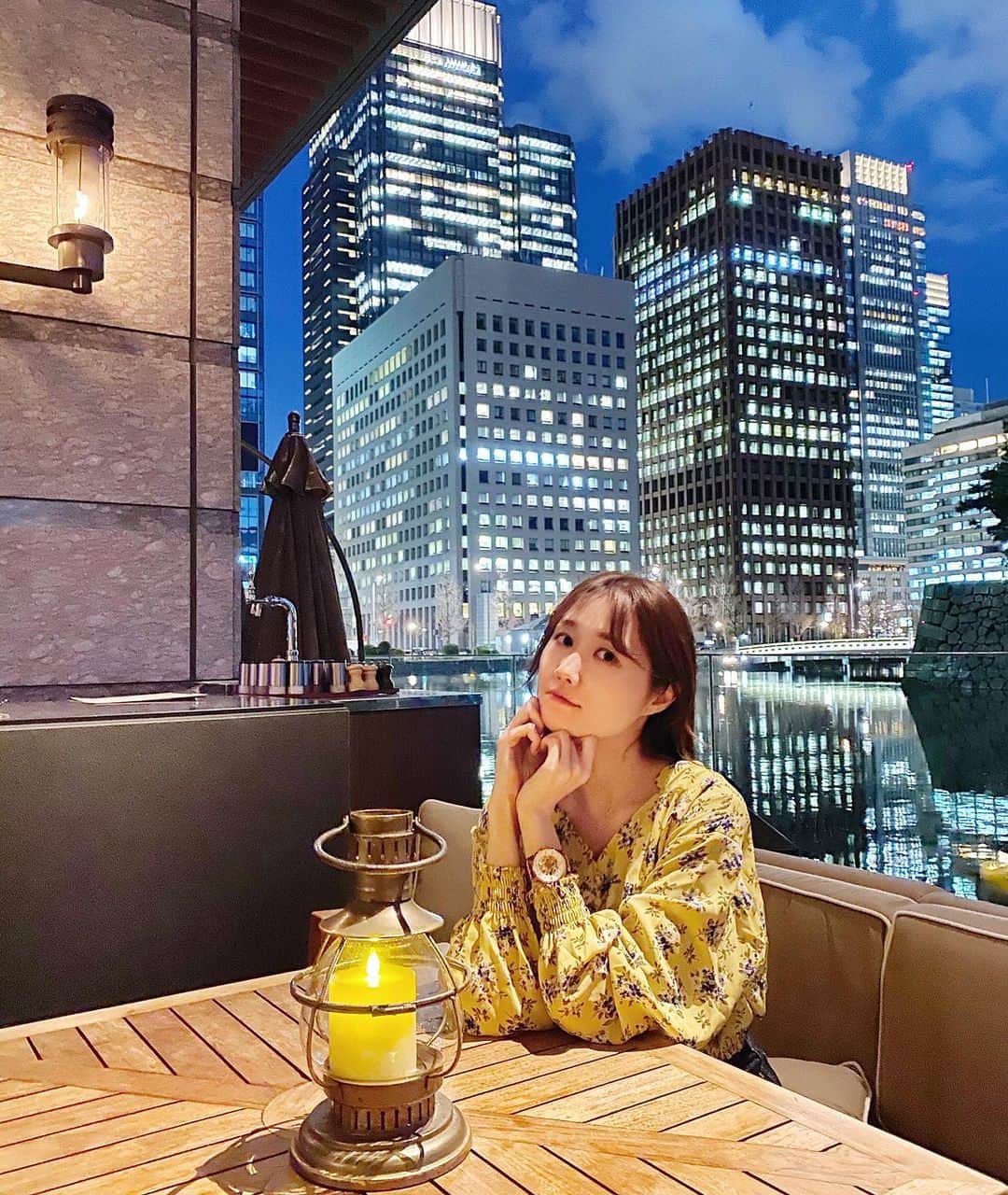 浦野一美さんのインスタグラム写真 - (浦野一美Instagram)「. そろそろテラスの時期♫ .  #palacehotel#terrace#hotel#grandkitchen#夜景#tokyo#japan」2月24日 19時31分 - cindy.cinderella