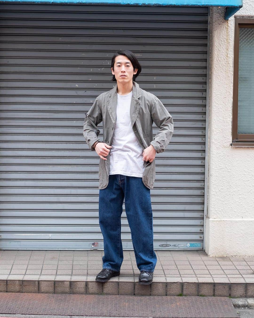 yukiのインスタグラム：「@hatskidenim  この色、良いですよ。 2/29(土) @session_bokumato にて デザイナーの三宅さんと一緒にお待ちしてます。 ㅤㅤㅤㅤㅤㅤㅤㅤㅤㅤㅤㅤㅤ @hatskidenim ポップアップ 日時:2/29(土) 13:00〜20:00 場所: @session_bokumato  東京都杉並区高井戸西2-10-9 地下1F 地下スナック街 京王井の頭線 富士見ヶ丘駅徒歩3分 ㅤㅤㅤㅤㅤㅤㅤㅤㅤㅤㅤㅤㅤ 商品の問い合わせはDMよりお願いいたします クレジットカードの利用可能です」