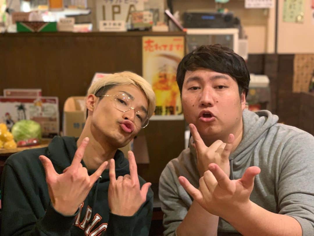 池田真一のインスタグラム：「ラニーノーズと爆音の打ち上げ！」