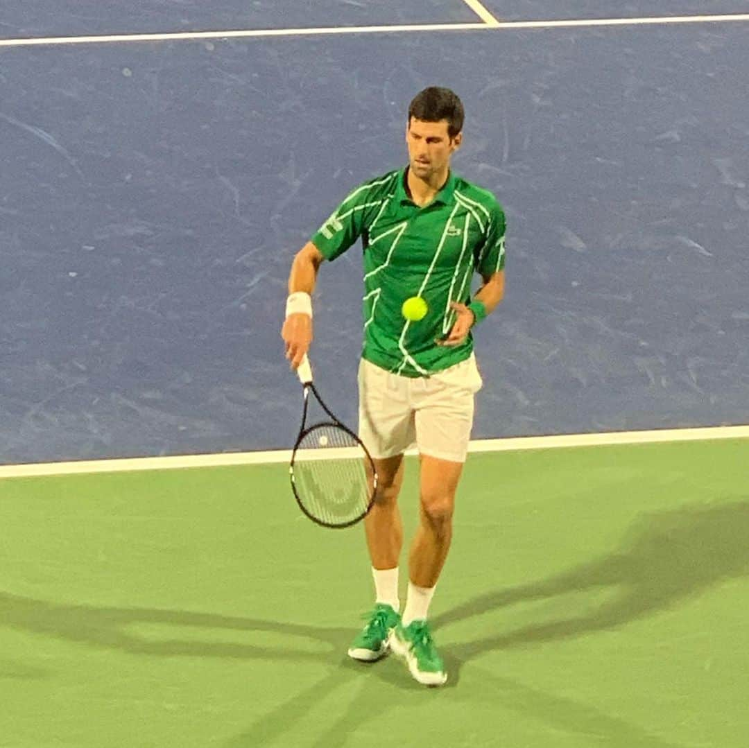 クリストフ・ルメールさんのインスタグラム写真 - (クリストフ・ルメールInstagram)「Lucas and I watching Djokovic first round at ATP Dubai open ! #djokovic #atp #dubaitennis #ルメール騎手 #fatherandson#intermiamicf #mls #miamisoccer」2月25日 0時35分 - christophelemaire_officiel