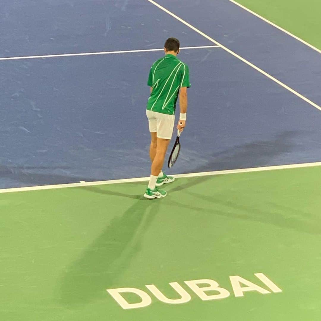 クリストフ・ルメールさんのインスタグラム写真 - (クリストフ・ルメールInstagram)「Lucas and I watching Djokovic first round at ATP Dubai open ! #djokovic #atp #dubaitennis #ルメール騎手 #fatherandson#intermiamicf #mls #miamisoccer」2月25日 0時35分 - christophelemaire_officiel