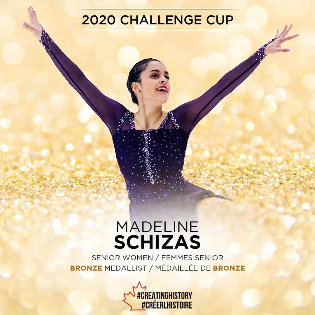 Skate Canadaさんのインスタグラム写真 - (Skate CanadaInstagram)「#ICYMI Madeline Schizas earned the bronze medal this past weekend at Challenge Cup! / Si vous l’avez raté – Madeline Schizas a remporté la médaille de bronze, la fin de semaine dernière, à la Challenge Cup ! #CreatingHistory #Créerlhistoire」2月25日 2時00分 - skate_canada