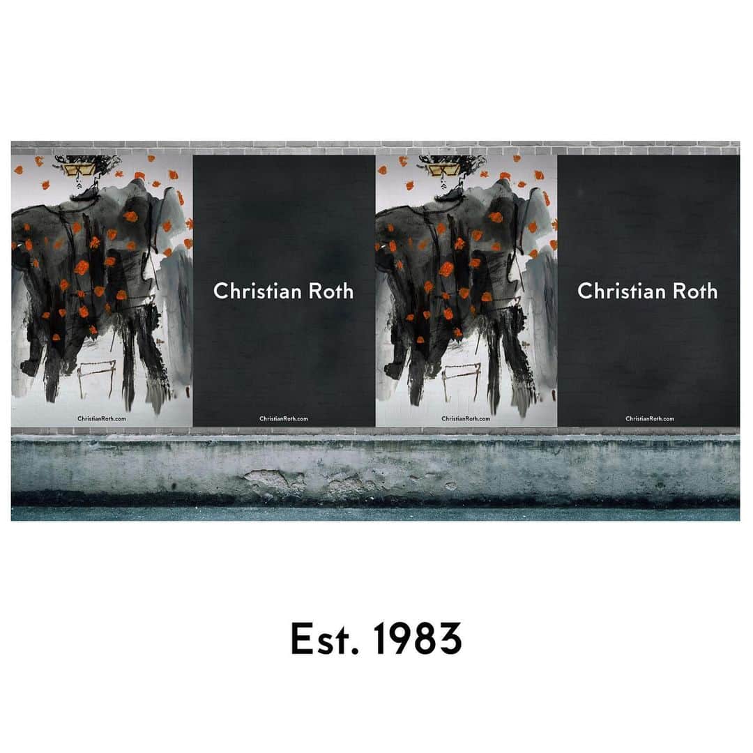 のインスタグラム：「Christian Roth, established 1983」