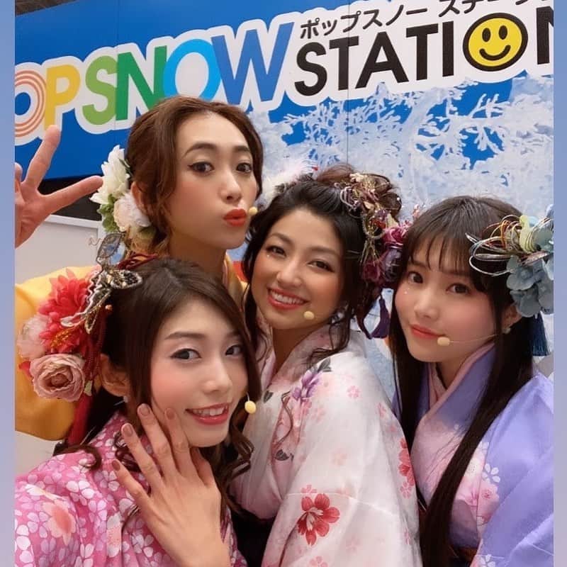 柳沢ななのインスタグラム：「#令和華伝 #冬スポ #幕張メッセ」