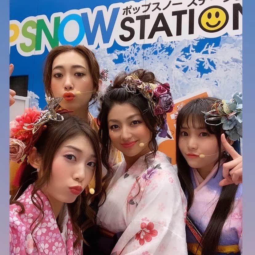 柳沢ななのインスタグラム：「次は16時❗️#令和華伝 #冬スポ #幕張メッセ」
