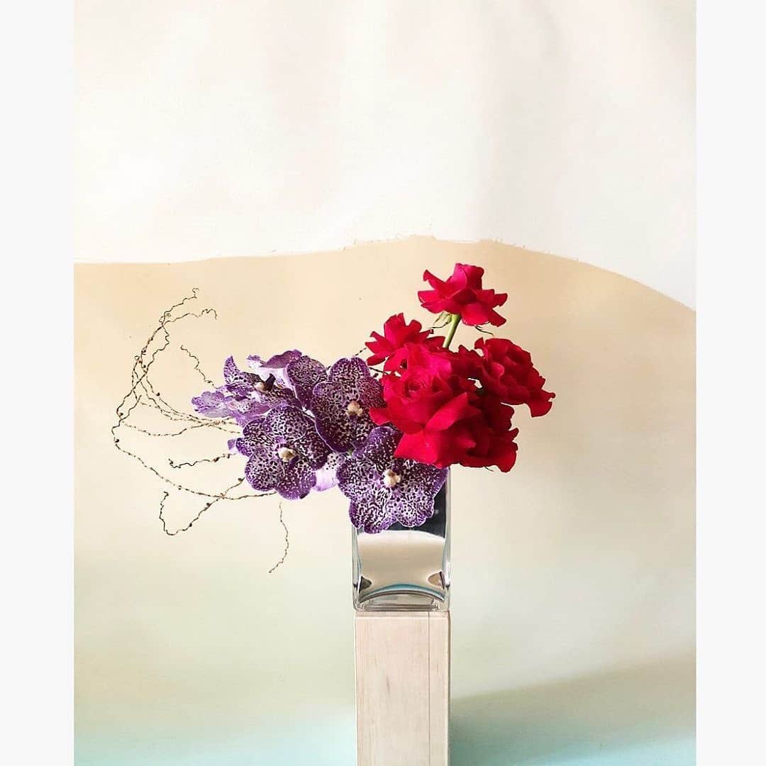 サキャスティックのインスタグラム：「Order for Valentine’s Day by Tuesday Feb 11th! limited number of arrangements and color ways.  DM or email @shedesignsla  standard size vase arrangement of red roses or pale lavender roses with accent flowers in a mercury glass vase:  hot colors (reds, deep purples) pastels (pale lavenders & pinks) monochrome red monochrome purple  pickup mid-city or delivery within central LA, Santa Monica, Venice only」