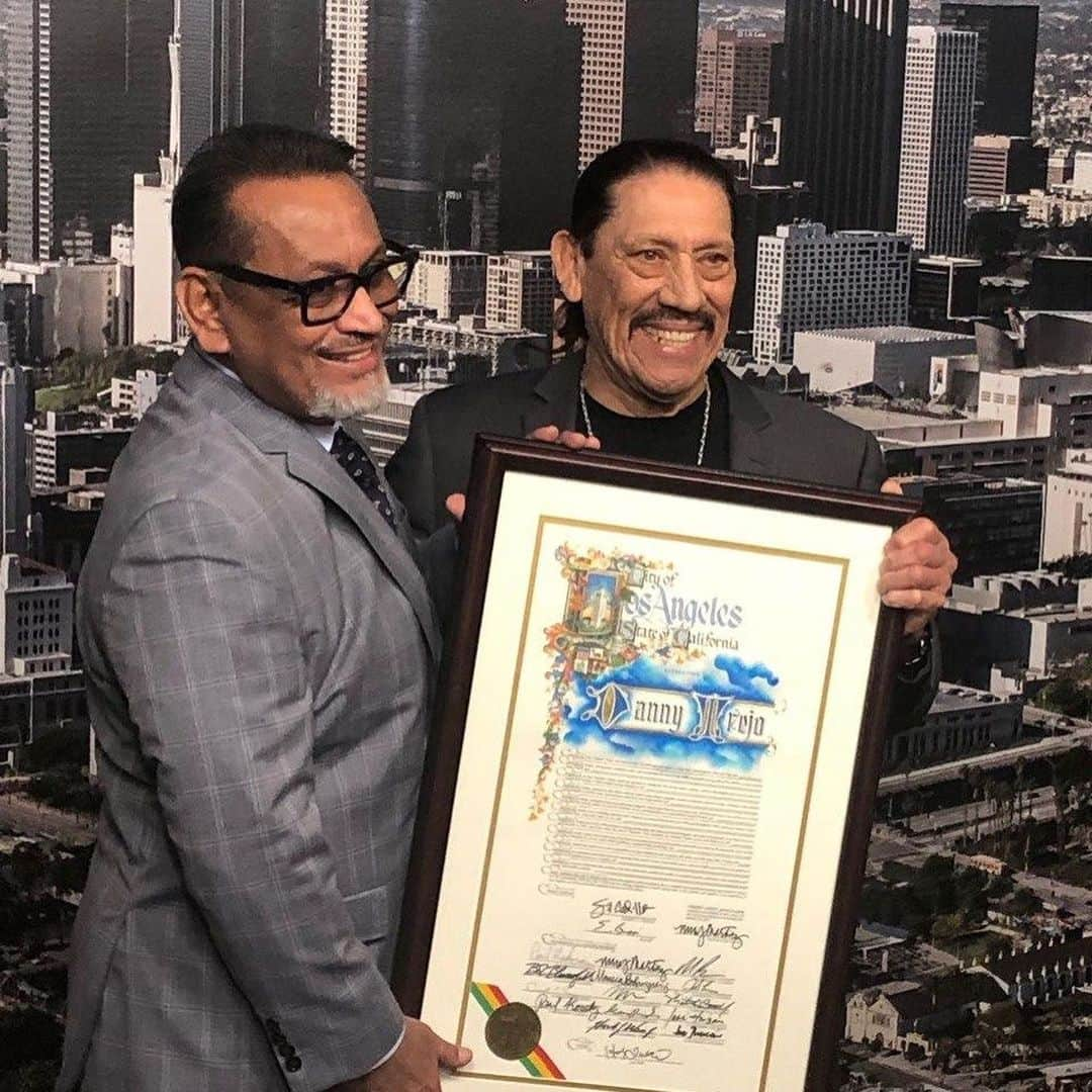 ダニー・トレホさんのインスタグラム写真 - (ダニー・トレホInstagram)「Honored that January 31st is officially #DannyTrejoDay Thank you to the L.A. City Hall Councilmembers, my friends & family, and to all my supporters.」2月1日 8時22分 - officialdannytrejo