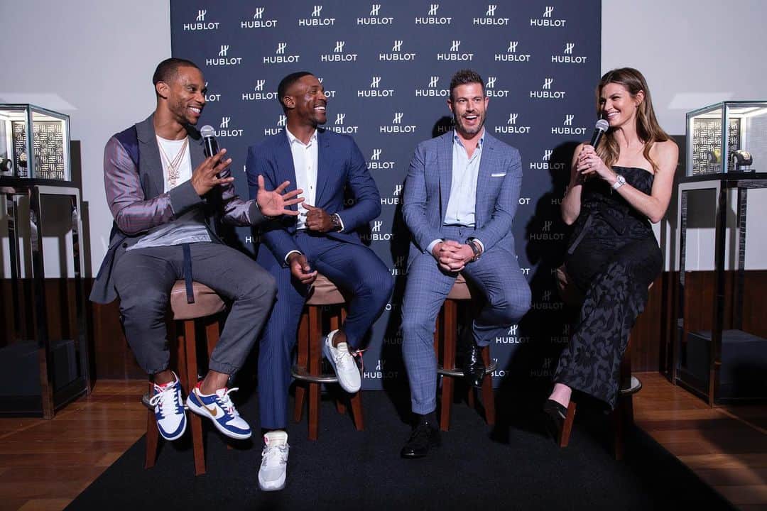 エリン・アンドリューズのインスタグラム：「Amazing night with @hublot @hublot_northamerica getting ready for Super Bowl @jessepalmer @victorcruz @realpatrickpeterson...Thank you so much @jfsberro」
