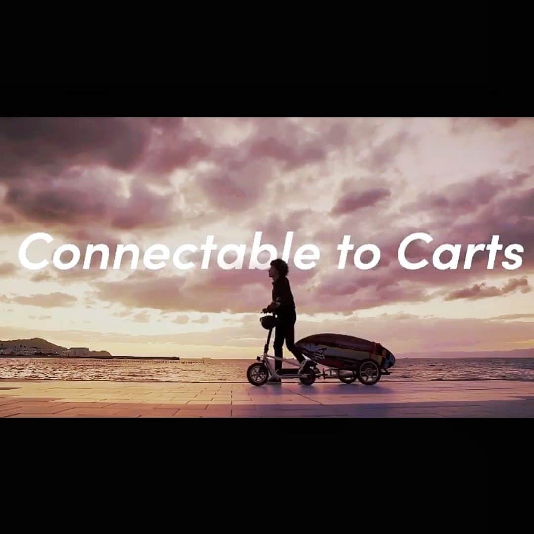 glafitのインスタグラム：「・﻿ ・﻿ 「LOM/X-SCOOTER」Made In JAPAN Crowdfunding escooter 2020.2.10〜 coming soon... . . 「Connectable to Carts」 ﻿. 2/10〜 クラウドファンディングで発売開始！ . .  #glafit #glafitバイク #グラフィット #LOM #escooter﻿ #キックボード #電動キックボード #スポーツバイク ﻿  #electricscooter #electricscooters #crowdfunding #crowdfundingproject #crowdfundingcampaign  #electricvehicles﻿ #kickskater﻿  #kickscooter﻿ #scooter﻿ #segway﻿ #ebike﻿ #segway #surfing #surfstyle #surfinglife #surfboard . .」