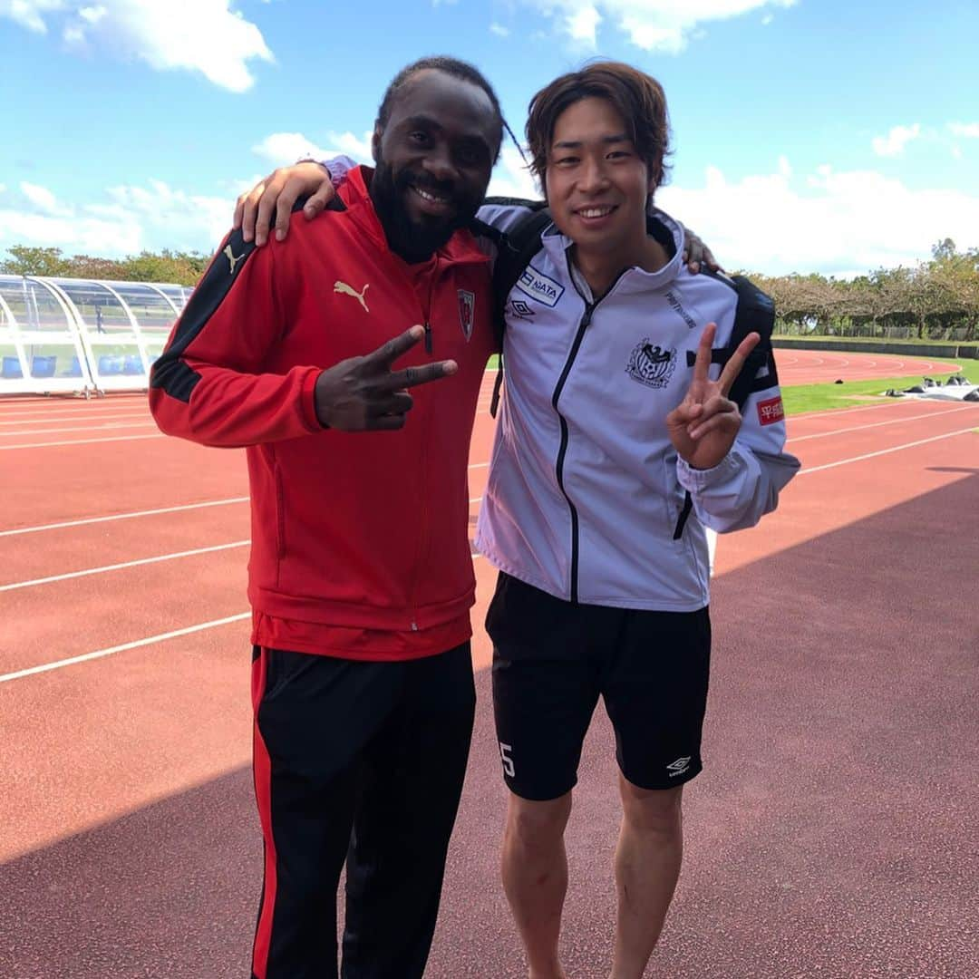 三浦弦太のインスタグラム：「懐かしいメンバーにも会えました😊 #エスパルス」