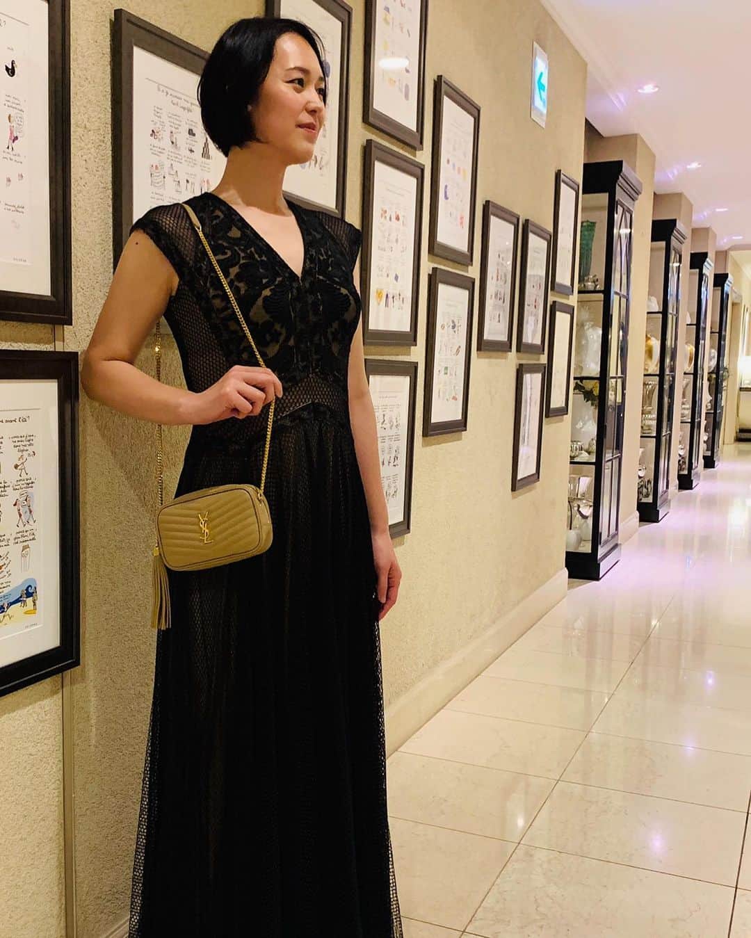 大山加奈さんのインスタグラム写真 - (大山加奈Instagram)「. . ストーリーにアップしたけれど 24時間で消えちゃうのでこちらにも。 . . ドレスの写真までみて 一緒にバッグ選んでくれた 店員さんに届きますように🙏 . . バッチリでした😆👍 . . #サンローラン #渋谷スクランブルスクエア」2月1日 18時19分 - kanaoyama0619