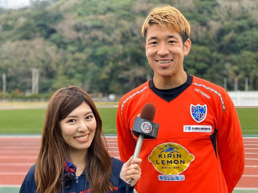 橘ゆりかさんのインスタグラム写真 - (橘ゆりかInstagram)「「FC東京ビバパラダイス」📺⚽️✨﻿ 沖縄キャンプ取材のオンエア見てくれましたかー？🔵🔴﻿ ﻿ キャンプの楽しみ方やオフの過ごし方など﻿たくさんの選手のみなさんにお話聞かせていただきました🌺﻿ ありがとうございました😊！﻿ ﻿ ﻿ ﻿ #髙萩洋次郎 #矢島輝一 #平川怜 #丹羽大輝﻿  #原大智 #林彰洋 #波多野豪﻿ ﻿ #jleague #fctokyo #fc東京 #Jリーグ #応援番組 #jcom #FC東京ビバパラダイス #ビバパラ #青赤 #サッカー選手 #沖縄キャンプ #国頭村 #ユニフォーム #橘ゆりか #ゆりかる #football #footballplayer  #⚽️ #东京 #足球」2月1日 23時14分 - yuricalcal