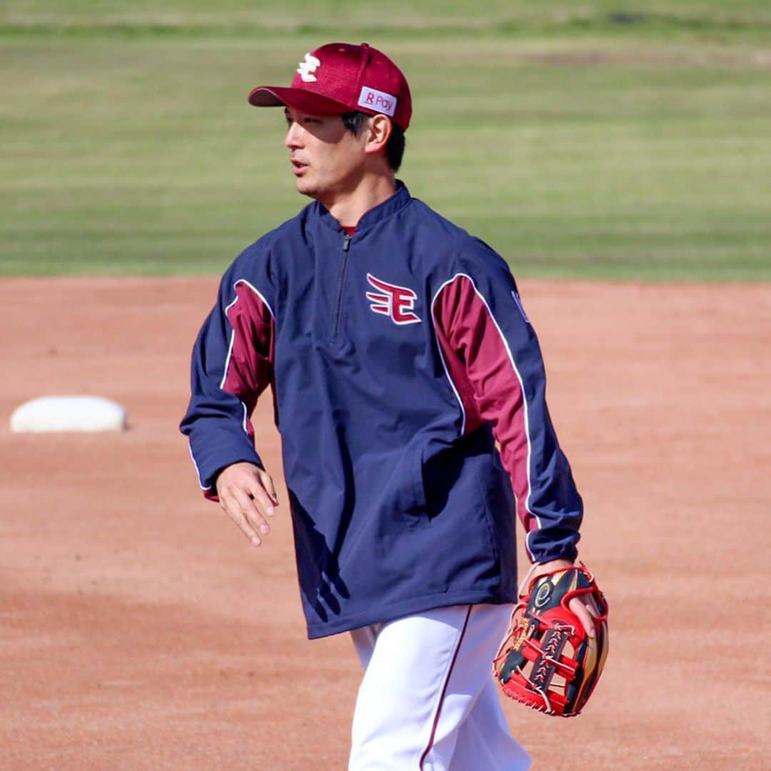 涌井秀章のインスタグラム：「キャンプ初日⚾︎﻿ ﻿ #東北楽天ゴールデンイーグルス ﻿ #涌井秀章﻿ #キャンプ初日より﻿ #練習風景」