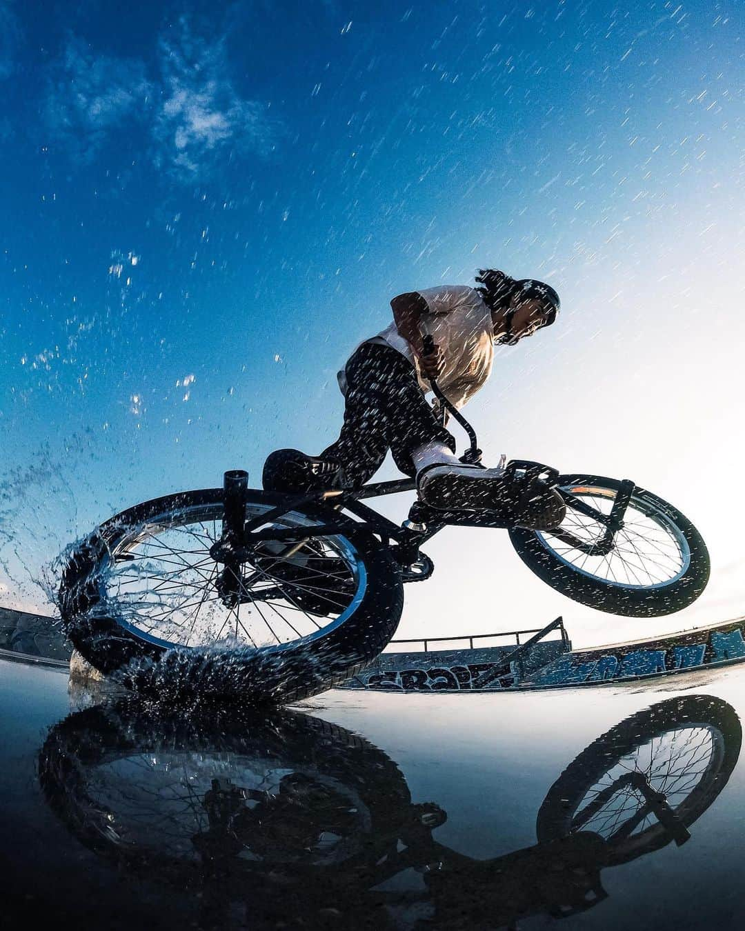 goproさんのインスタグラム写真 - (goproInstagram)「Photo of the Day: Power slides in Portugal's puddles. Say that 5 times, fast. 📷 @rodrigovicentebmx. • ProTip: Put your GoPro in the splash zone, not yourself. Trigger Burst Photo Mode handsfree using the #GoProApp or #GoProHERO8 Black's Voice Control. Shooting solo? Let the GoPro run in .5s Time Lapse Photo Mode. 🚲 • • • #GoProFamily #GoPro #BMX #Portugal」2月2日 2時21分 - gopro