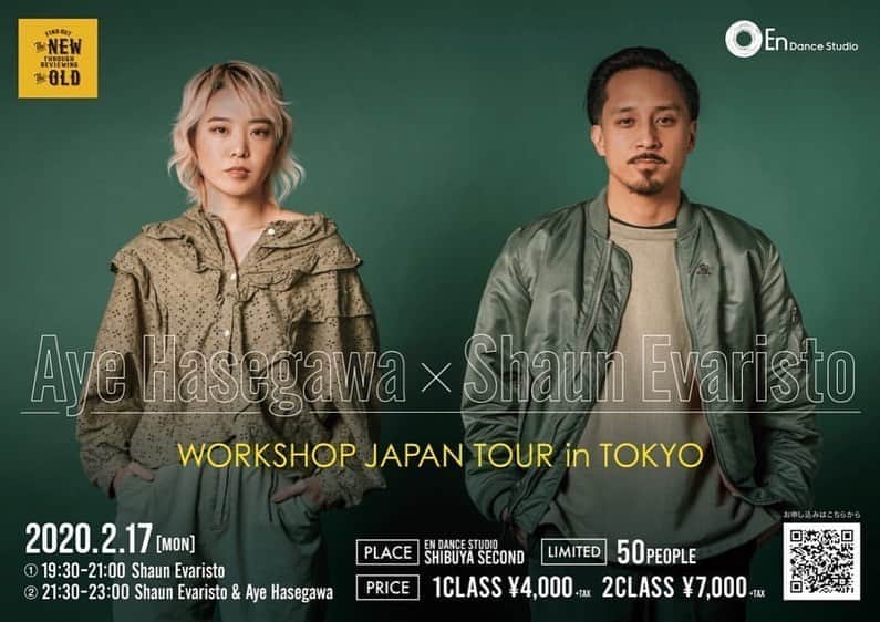 ショーン・エバリストのインスタグラム：「Japan Workshop Tour this month🇯🇵swipe to see where to catch us and check out  @endancestudio for more info! All our friends in Japan, help spread the word ✨🙏🏽 #HasegawaEvaristo . . . 📸@justfeng.photo」