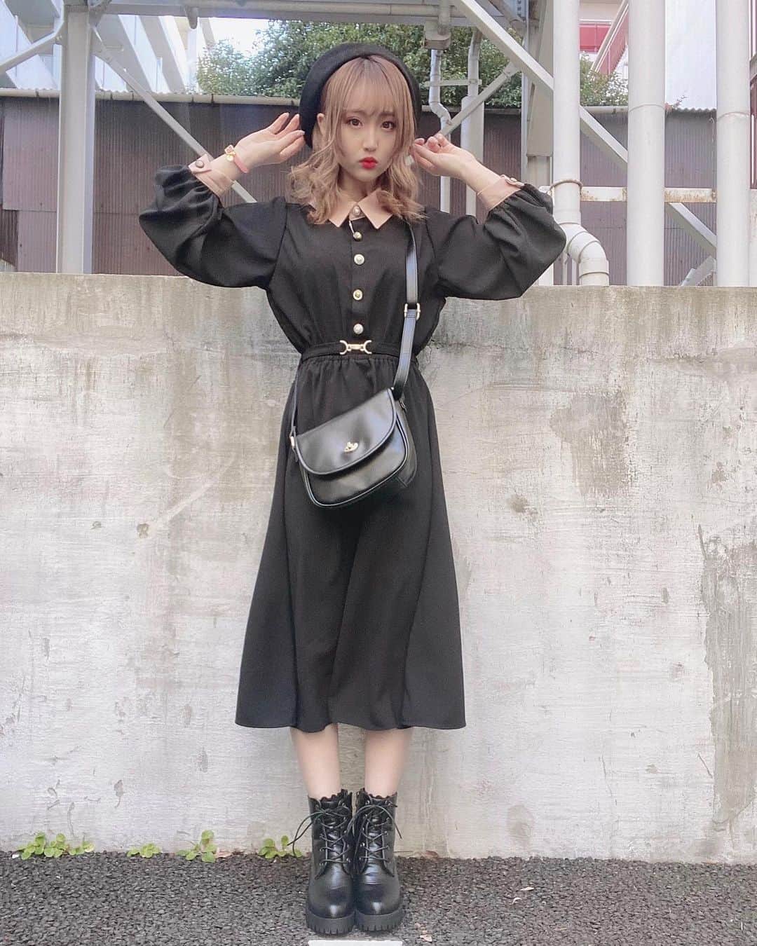 星野麻里愛さんのインスタグラム写真 星野麻里愛instagram Wego Staff Style ビットベルト付き襟配色ワンピース 4339 詳細はプロフィールの Urlをみてね Wego Wego大須店 うぃごー ウィゴーコーデ 襟付きワンピース ワンピース ロング ワンピース