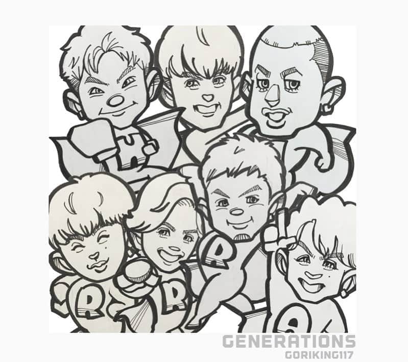 似顔絵★𝗚𝗢𝗥𝗜𝗞𝗜𝗡𝗚のインスタグラム