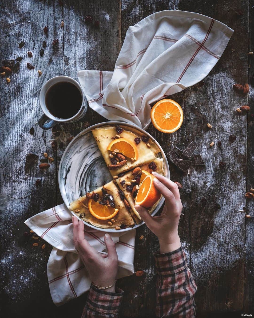 nathparisのインスタグラム：「CHANDELEUR... Aujourd’hui c’est la journée des crêpes, qui peut résister ? 🥞  Voici ma recette avec @habitat_france  Et vous ? Quel est votre parfum préféré ? Bon dimanche 😋」