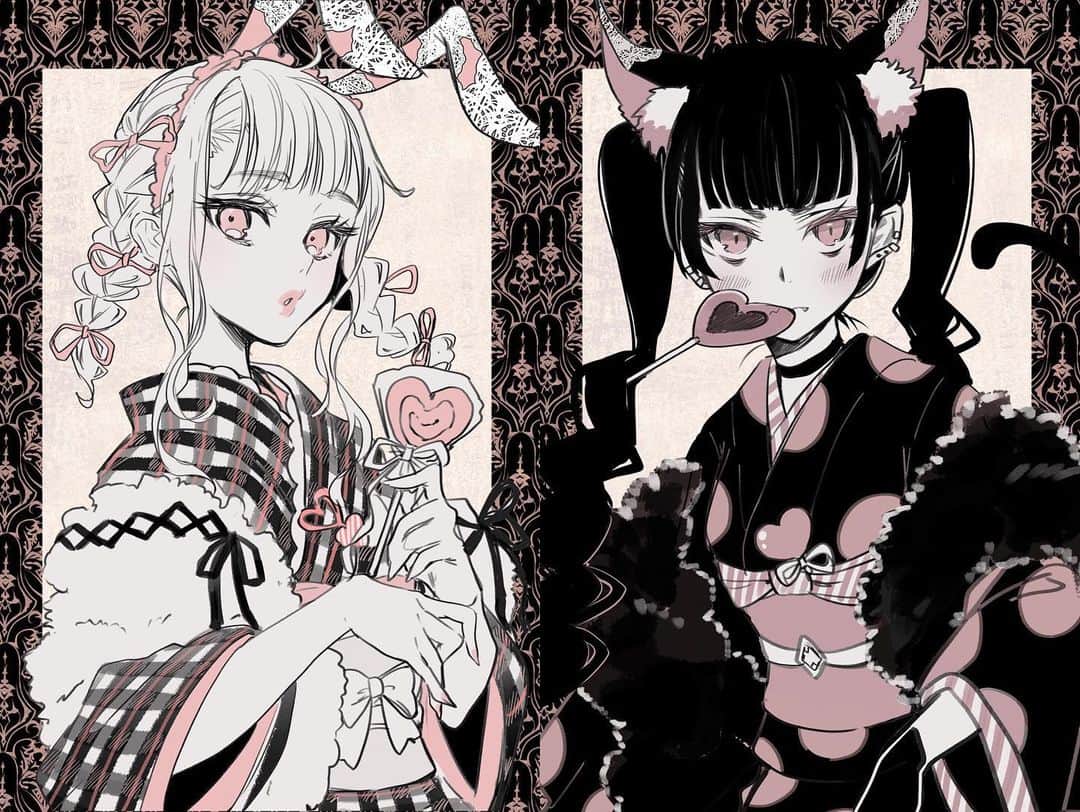 のインスタグラム：「コミティア新刊出します スペースL08bです！ お着物中心のイラスト本です！ よろしくです  まだ入稿できてなくて… ギリギリで生きております…  #コミティア131」