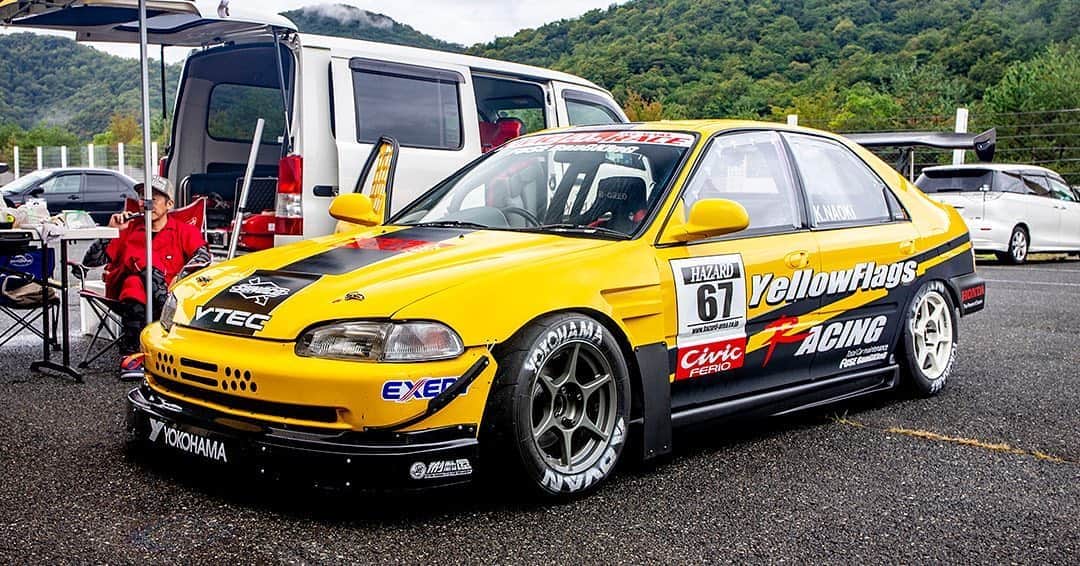 mistbahnさんのインスタグラム写真 - (mistbahnInstagram)「_ Yellowflags Racing EG9 Honda CIVIC Ferio _ _ Shot on 21-Sep 2019 "HAZARD CHALLENGE CUP" at Central Circuit (Hyogo, Japan) owner: Yellowflags Racing photo: @mistbahn _ _ JP) JP) 2019年09月21日、セントラルサーキットで開催されたHCC(ハザード・チャレンジ・カップ)で撮影。 _ _ #hcc #hazardchallengecup #centralcircuit #セントラルサーキット #hazardracing #ハザードレーシング #honda #civic #hondacivic #ホンダシビック #シビック #eg9 #eg #egcivic #eg6 #ctr #civicferio #ferio #シビックフェリオ #フェリオ #yellowflagsracing #osakajdm #kanjo #kanjostyle #kanjoracer #kanjozoku #trackcar #timeattack #timeattackjapan #hondasontrack」2月2日 11時52分 - mistbahn
