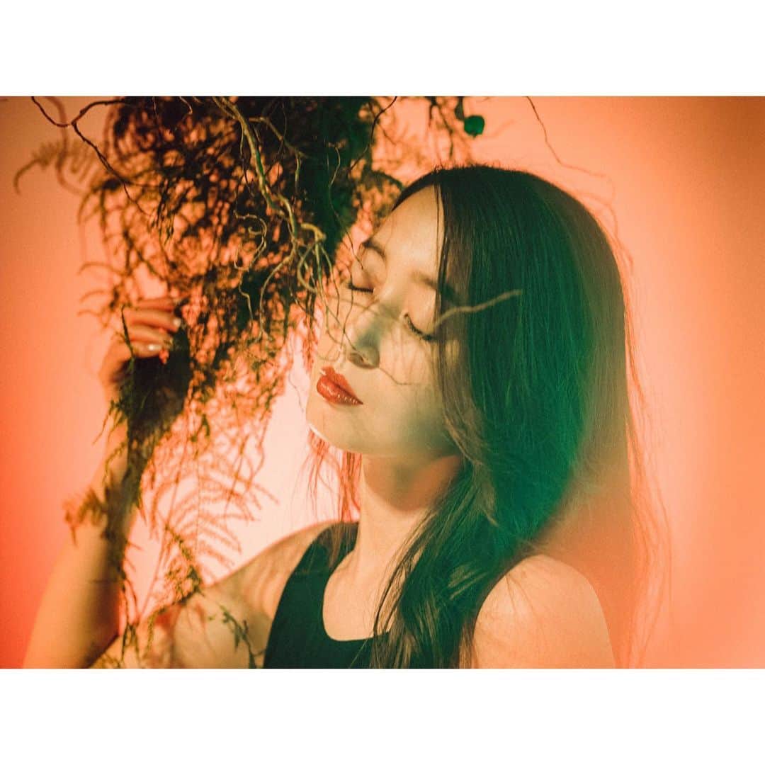 上野なつひのインスタグラム：「#plantastichealthculb vo.3  人間×植物  素晴らしいプロフェッショナルなteam  色鮮やかで幻想的。 植物の暖かさと力強さのおかげで画力が上がります！ とにかくかっこいい。  @wongrock  @daisuke_shim @jessekojima @hitomimohri  @everafter.jp」