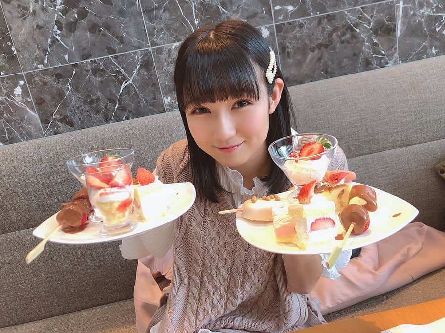 今村麻莉愛のインスタグラム：「. 🍓✨💕 ・ ・ #いちごビッフェ  #いちご沢山で幸せすぎた」