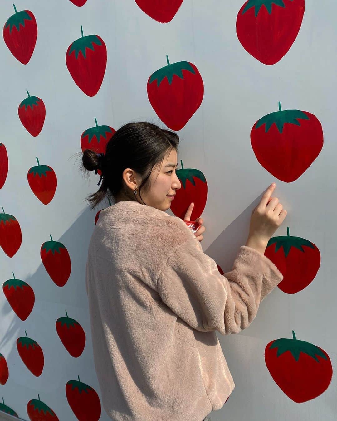 吉田華恋のインスタグラム：「🍓🍓」
