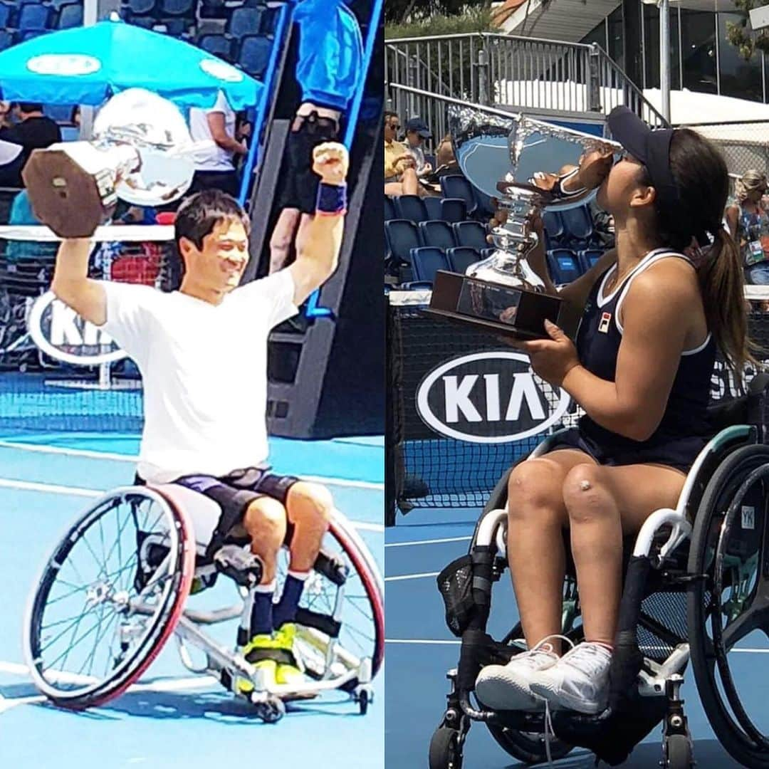 渋佐和佳奈さんのインスタグラム写真 - (渋佐和佳奈Instagram)「いよいよ#全豪オープンテニス　最終日🎾❣️ 今日は嬉しいニュースが日本に届きましたね…！！ #車いすテニス　#国枝慎吾 選手と#上地結衣 選手がアベック優勝😆💓本当におめでとうございます🎊しかも上地選手は単複どちらもです！🌼そして国枝選手の優勝の瞬間の雄叫び、そして陣営のみなさんの姿が映ったとき、感動のあまり泣きそうになりました！！ #東京パラリンピック を控えた2020年、本当に素晴らしいスタートですね！✨✨✨ 昨日は#ケニン が優勝し、女子の新女王が誕生しましたが、これから行われる男子シングルス決勝はどんな戦いになるのでしょうか！？ #ティームvs#ジョコビッチ まもなくオンエアです❣️❣️❣️みなさま、ぜひお見逃しなく！！わたしもテレビの前でスタンバイ🆗です✊  #wowow #テニス　#ao #australianopen2020 #渋佐和佳奈」2月2日 17時13分 - shibusa_wakana