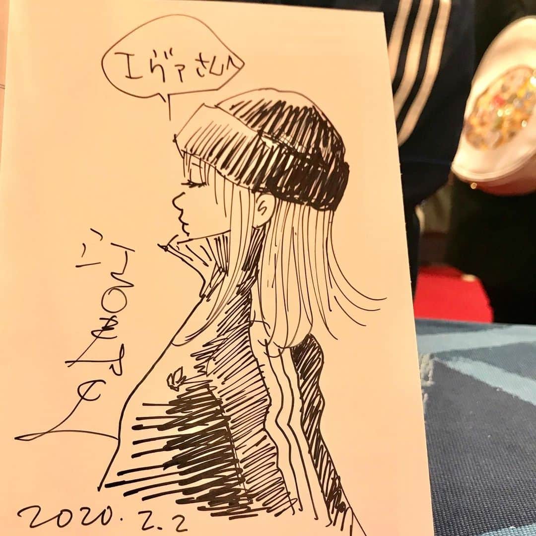 江口寿史のインスタグラム：「今日もサイン会を２回。これでアングレームでのイベントは全て終了。はあー、とりあえずホっとしたわ。ビール飲みて。」