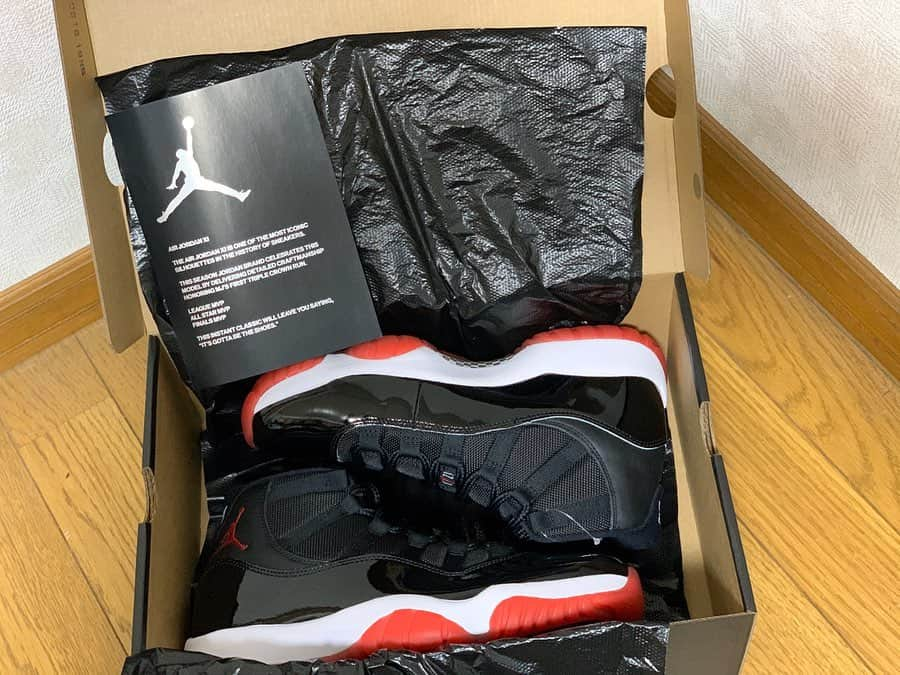 倉島大地さんのインスタグラム写真 - (倉島大地Instagram)「「AIR JORDAN 11 BRED」🏀🔥 ・ ・ ・ ゲットして投稿してなかったけど2019年はこれで納めてました😋 同い年のjordan11のbredは確実に持っておきたいと思いまして…。🤭 ・ ・ ・ 「好きな食べ物を答えるアンケート欄に個性を求めてあまり食べたことはないが"パニーニ"と書いてしまう男子学生」のような一足。 ・ ・ ・ #空想キックス」2月2日 21時26分 - kurapi1