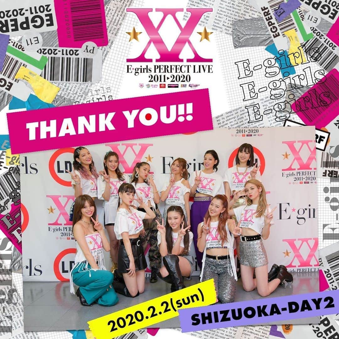 E-girlsさんのインスタグラム写真 - (E-girlsInstagram)「✌️✌️✌️﻿ ﻿ E-girls PERFECT LIVE2011▶️2020﻿ 静岡公演2日目ありがとうございました🥺﻿ ﻿ たくさんの愛が溢れた素敵な空間でした♥️﻿ ﻿ Next...三重😘﻿ ﻿ #E_girls﻿ #LDH﻿ #PERFECTYEAR﻿ #PERFECTLIVE﻿ #0202﻿ #smileforegirls﻿」2月2日 23時17分 - e_girls_official_