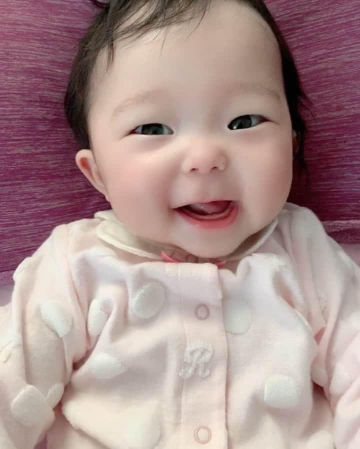 のインスタグラム：「大きくなったなー  #6month #BeBe」