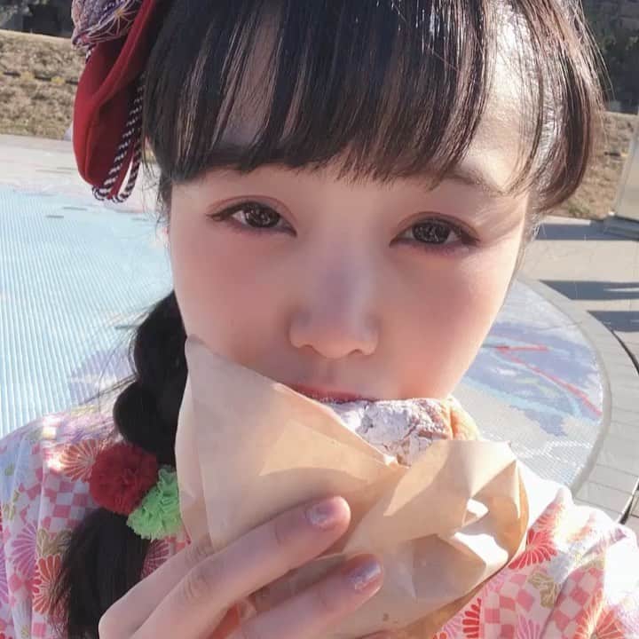 高橋花林のインスタグラム：「ずんだ揚げぱん at 松島」