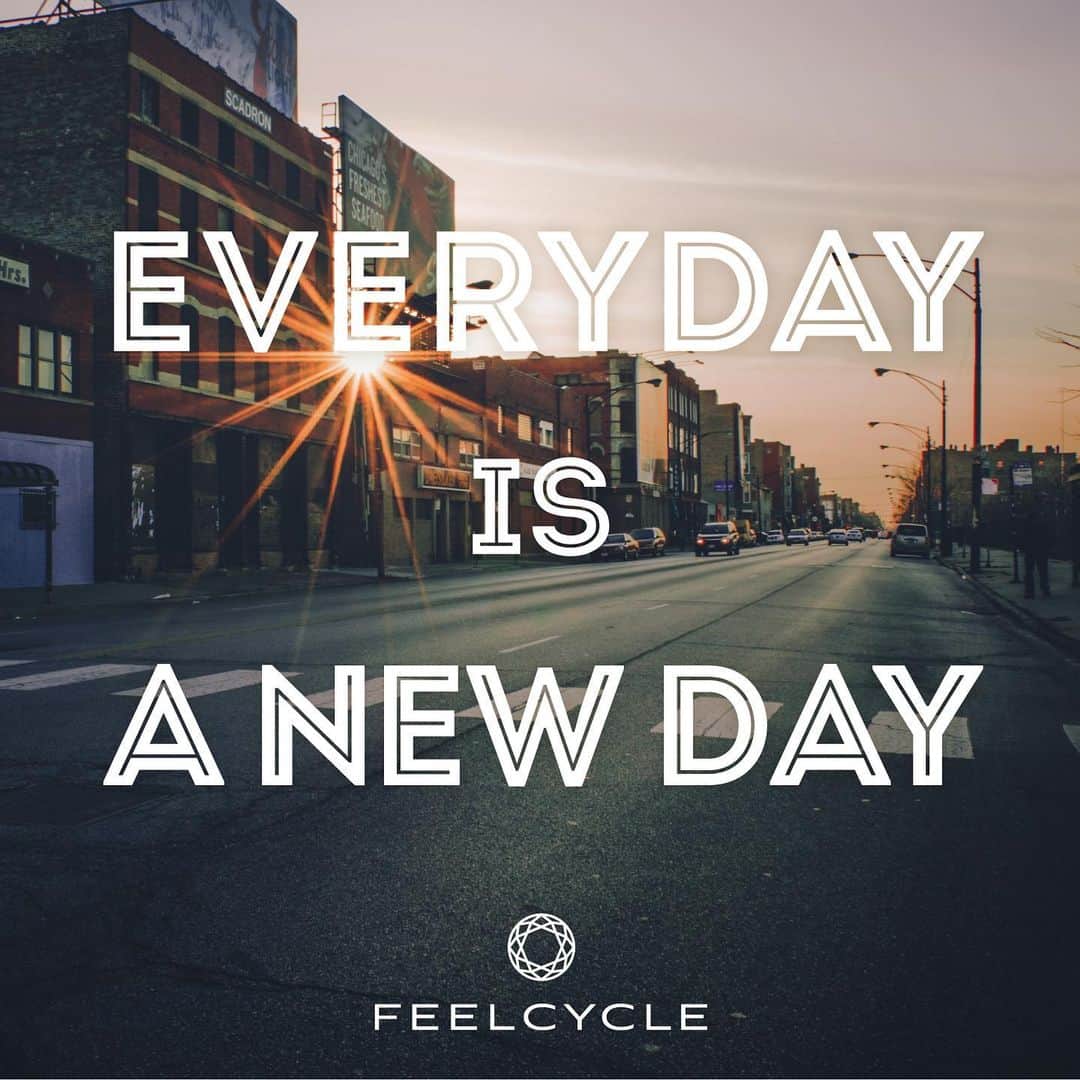 FEELCYCLE (フィールサイクル) さんのインスタグラム写真 - (FEELCYCLE (フィールサイクル) Instagram)「​. Every day is a new day. . -毎日が新しい日。- . #feelcycle #フィールサイクル #feel #cycle #mylife #morebrilliant #itsstyle #notfitness #暗闇フィットネス #バイクエクササイズ #フィットネス #ジム #45分で約800kcal消費 #滝汗 #ダイエット #デトックス #美肌 #美脚 #腹筋 #ストレス解消 #リラックス #集中 #マインドフルネス #音楽とひとつになる #格言 #名言 #人生 #輝く #ポジティブ」2月3日 6時40分 - feelcycle_official