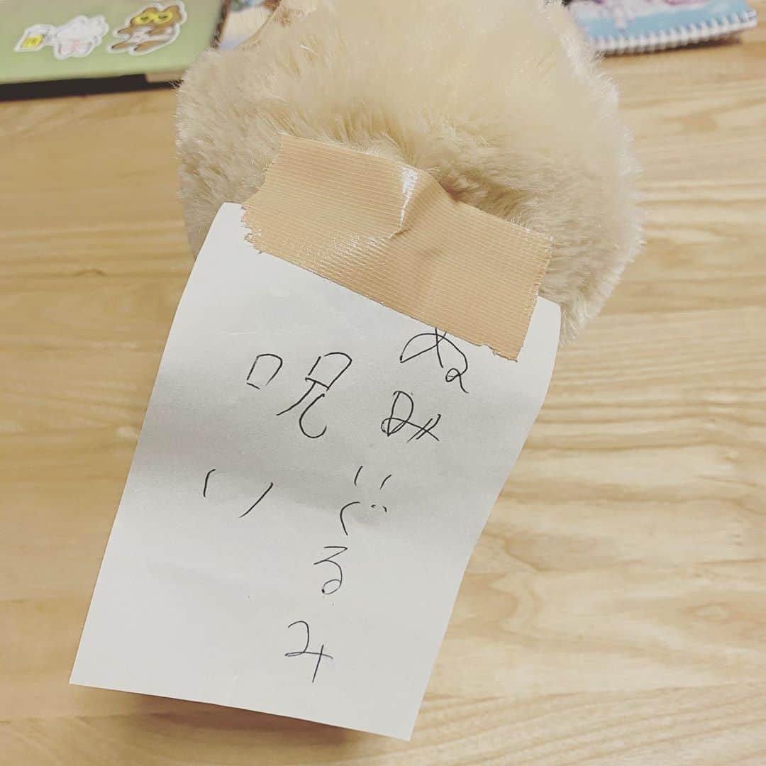 太陽チャンネルのインスタグラム：「呪いって漢字を知ってることに驚きだわ。 #ぬみぐるみ #最近のサイコパス男児の遊び」
