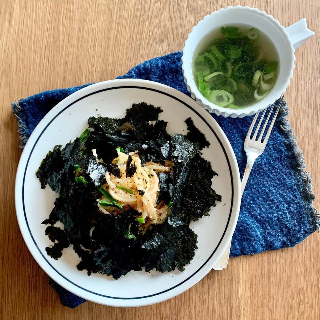 武井義明さんのインスタグラム写真 - (武井義明Instagram)「たらこスパゲティと葱スープ。」2月3日 8時47分 - bebechef