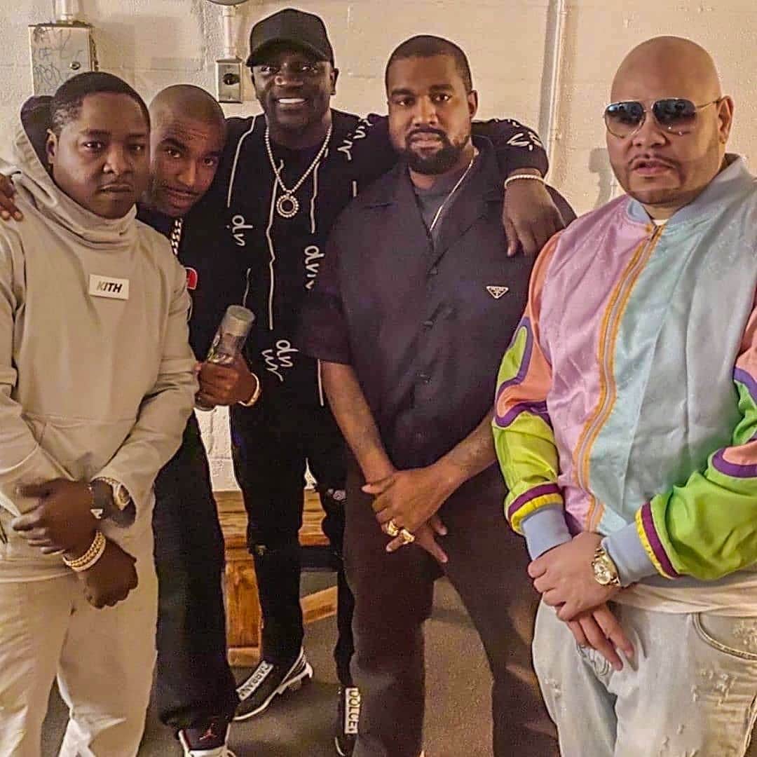 エイコンのインスタグラム：「From @fatjoe: Sunday Service- with my brothers @therealkiss @therealnoreaga @akon & #KanyeWest」