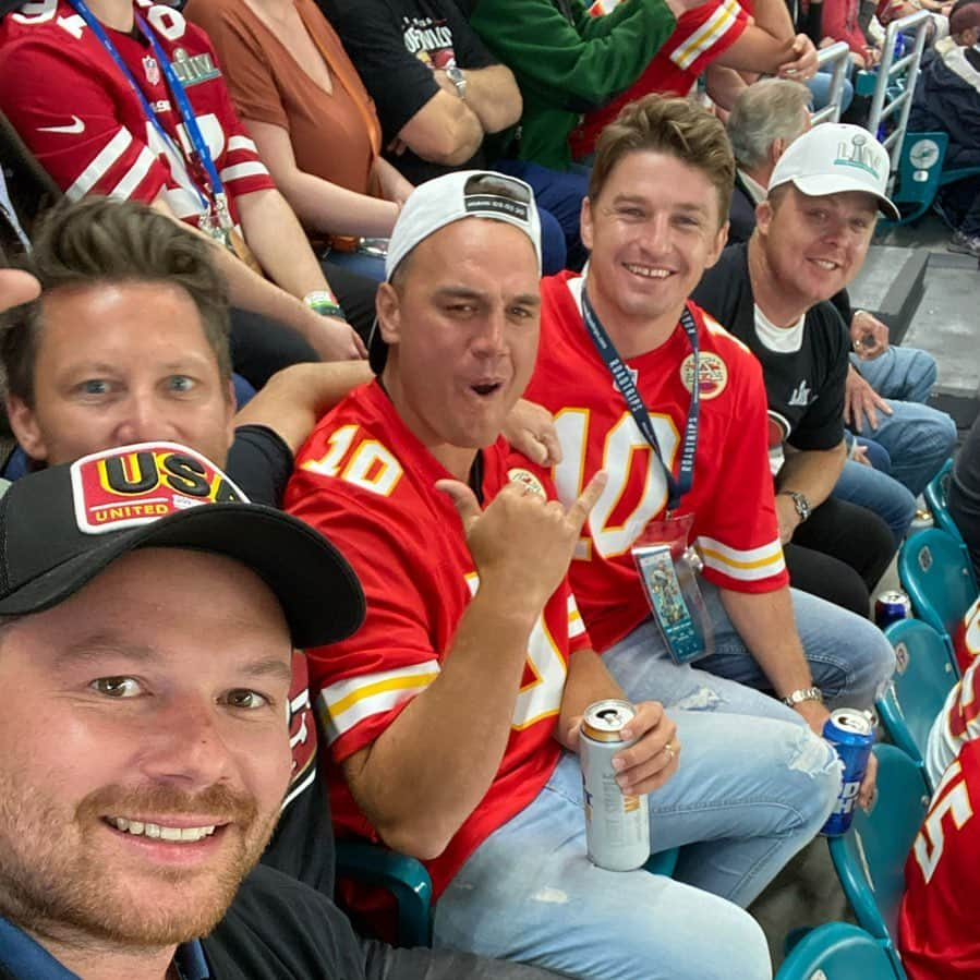 ボーデン・バリットさんのインスタグラム写真 - (ボーデン・バリットInstagram)「Let’s go @chiefs @patrickmahomes #SuperBowl #Day1 🤣」2月3日 9時18分 - beaudenbarrett